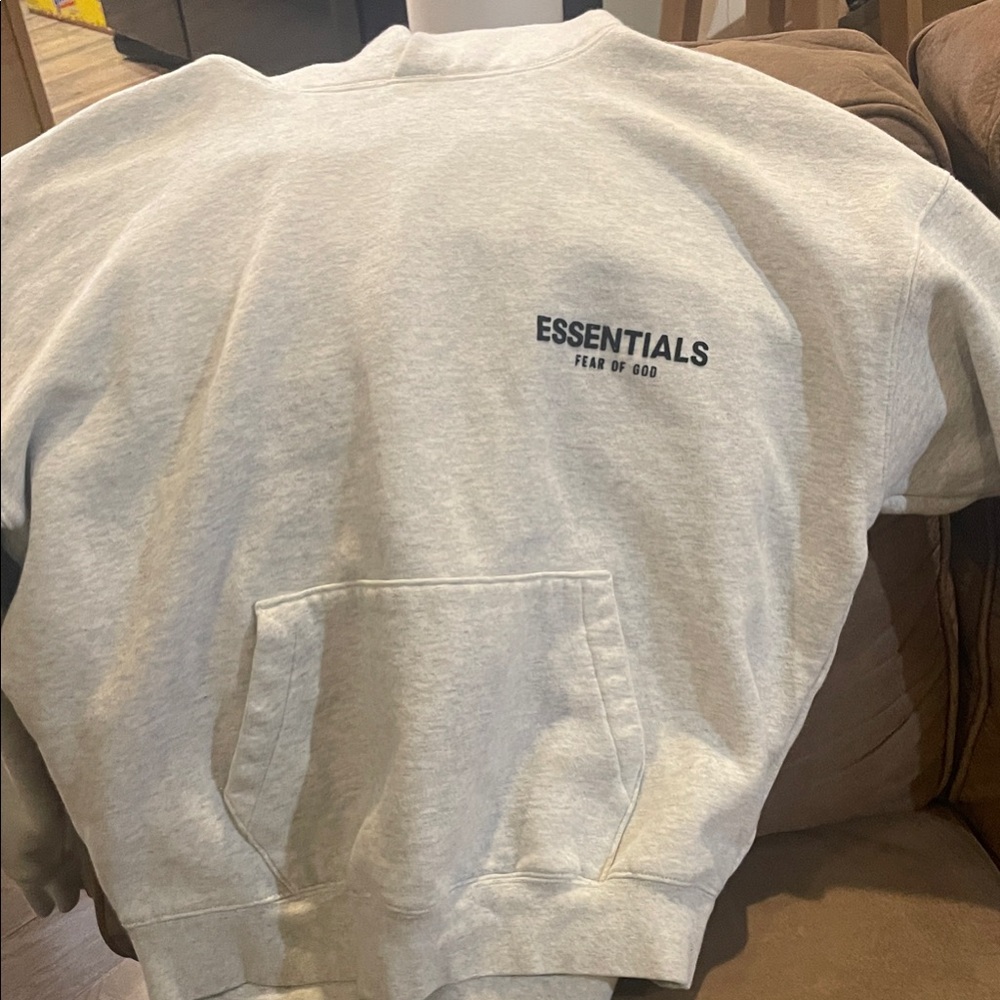 Fear of God Essentials Heather Gray Crewneck Sweater